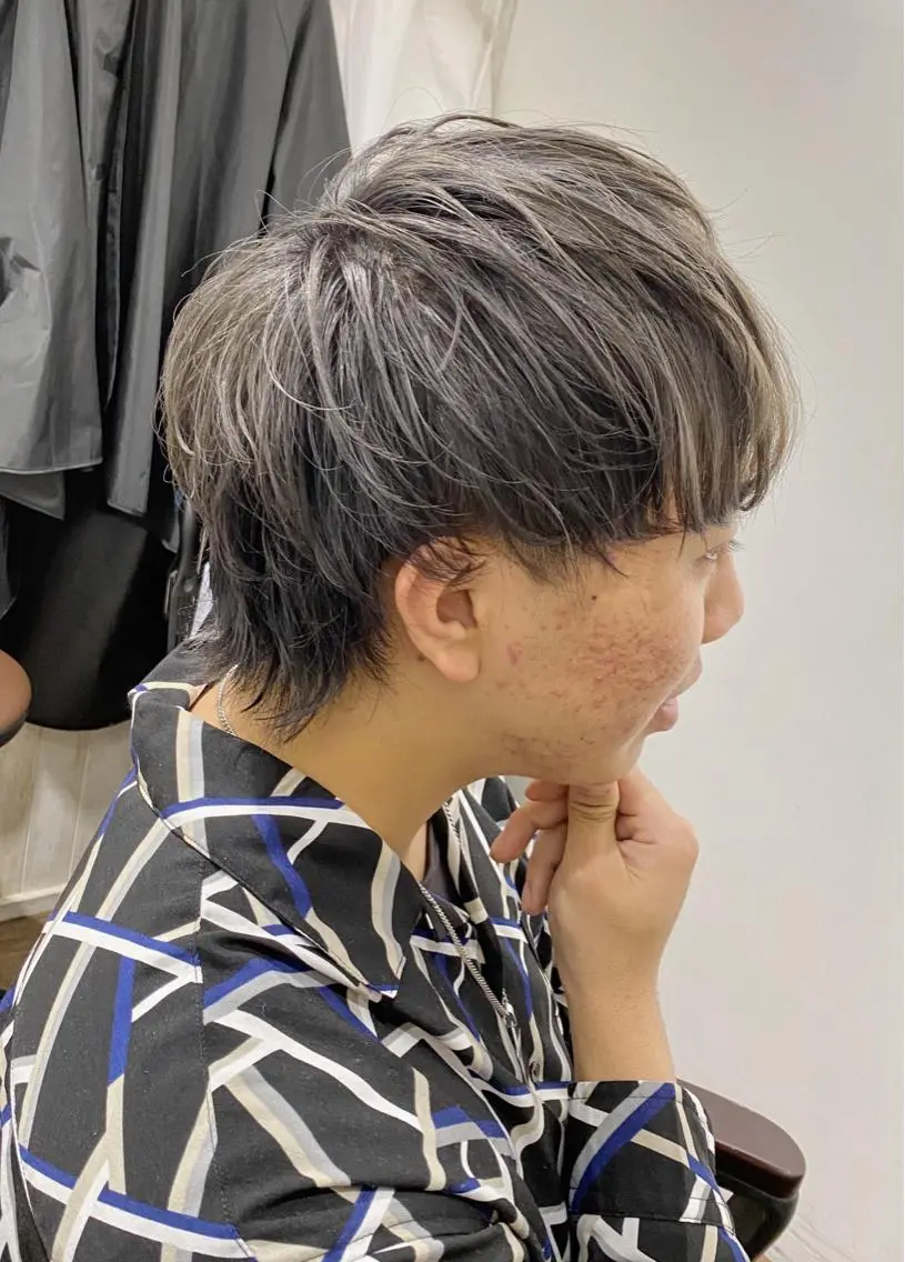 ショート カラー メンズ 原田 涼矢のヘアスタイル