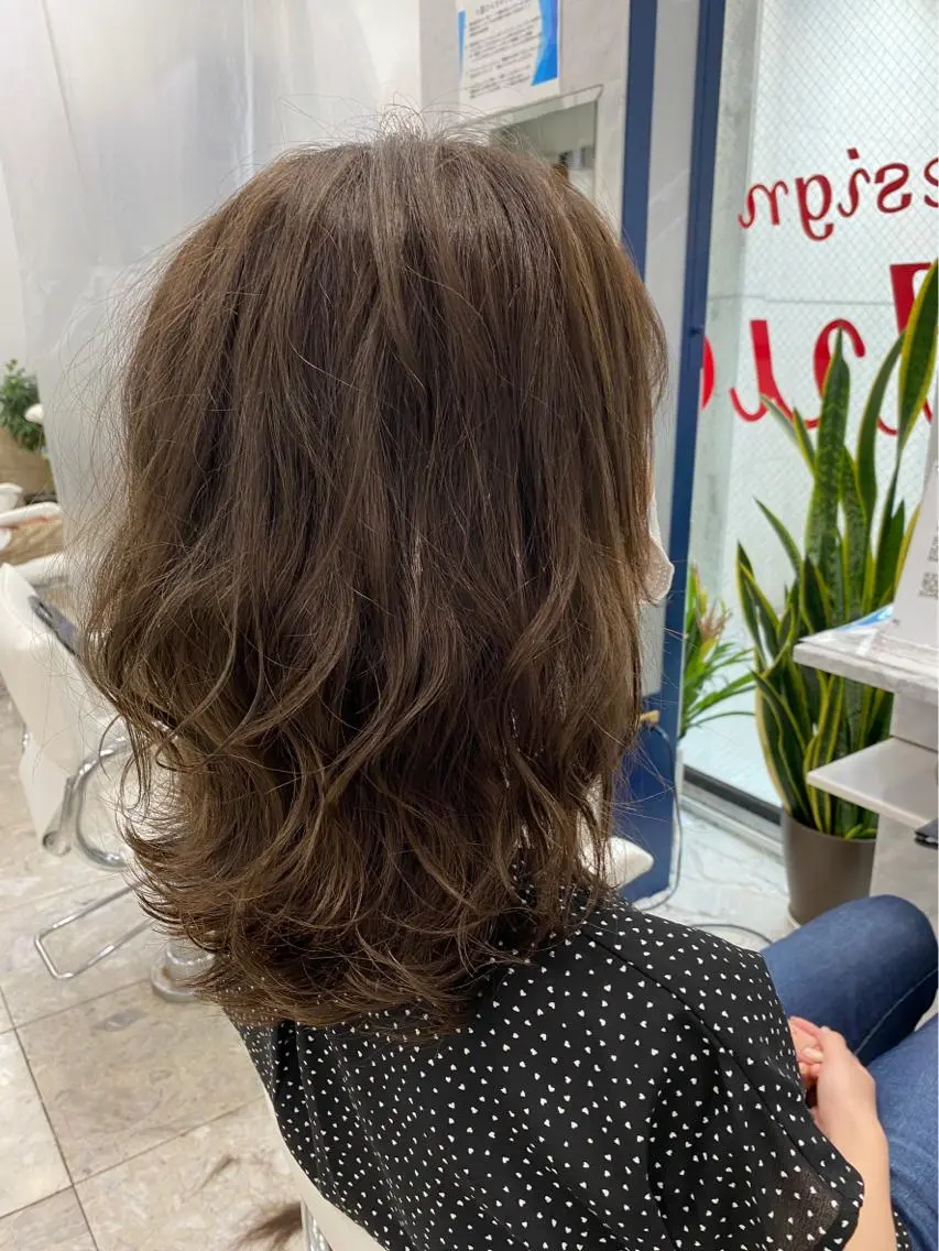 ミディアム カラー 🧸髪質改善特化 金澤 彩香🎀のヘアスタイル