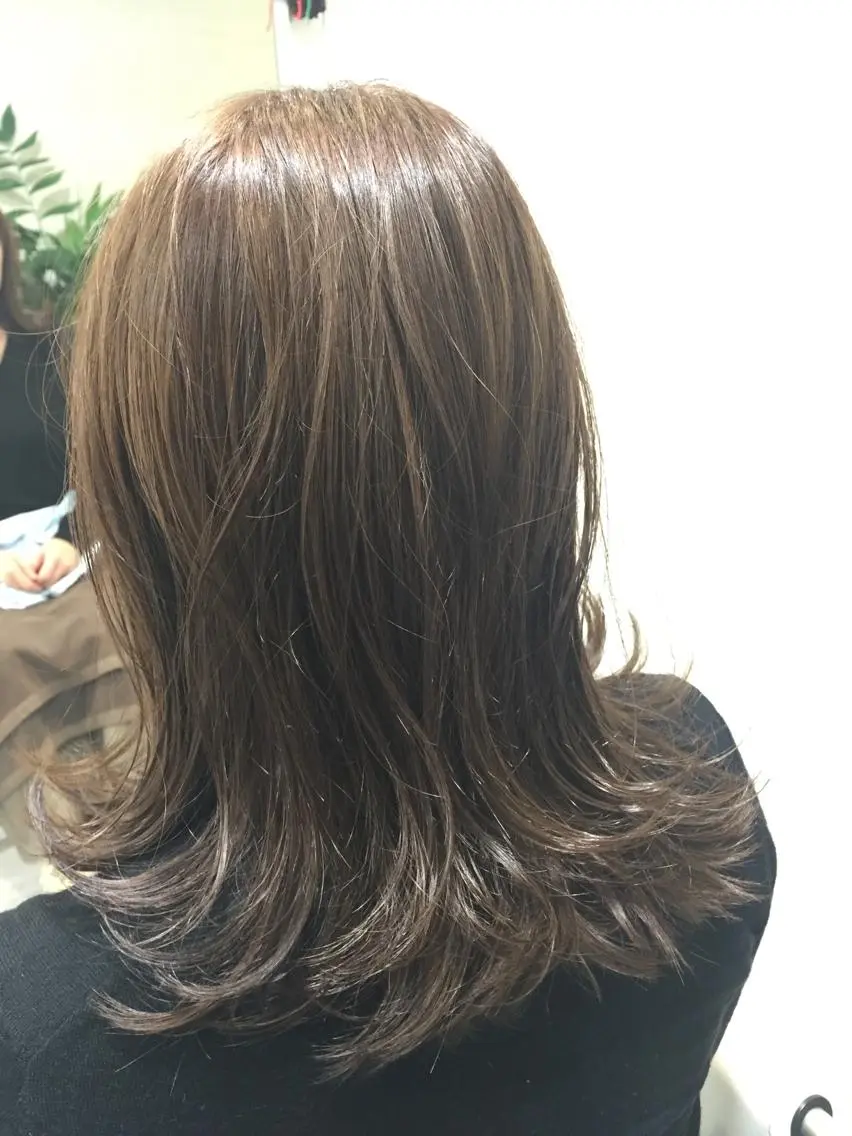 ミディアム カラー 桐谷 一史のヘアスタイル