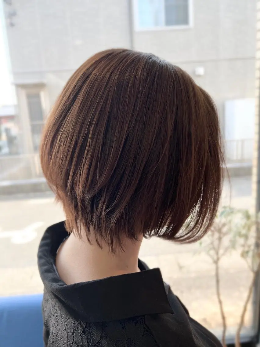 ショート カラー ショートボブ ボブ ショートヘア カット 堀 望美のヘアスタイル