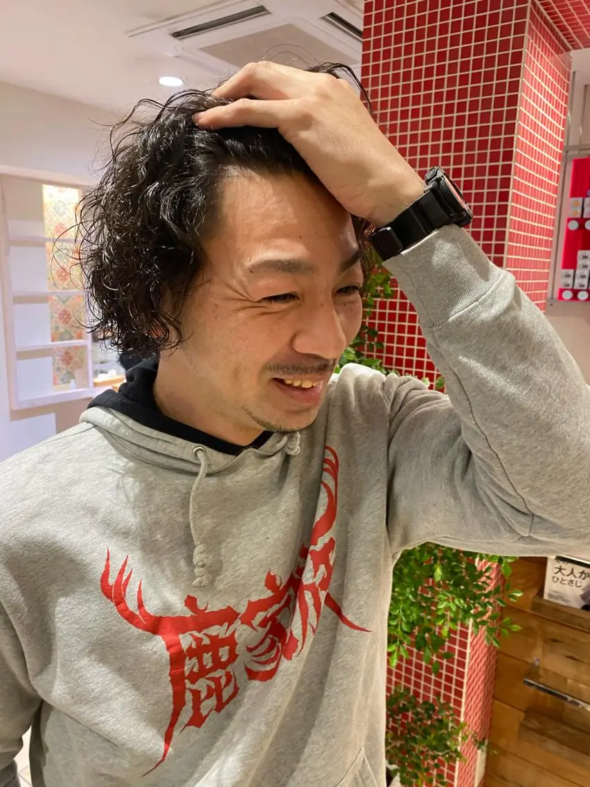 パーマ メンズ カット パーマ トリートメント さこだ しょうた 【副店長】のヘアスタイル