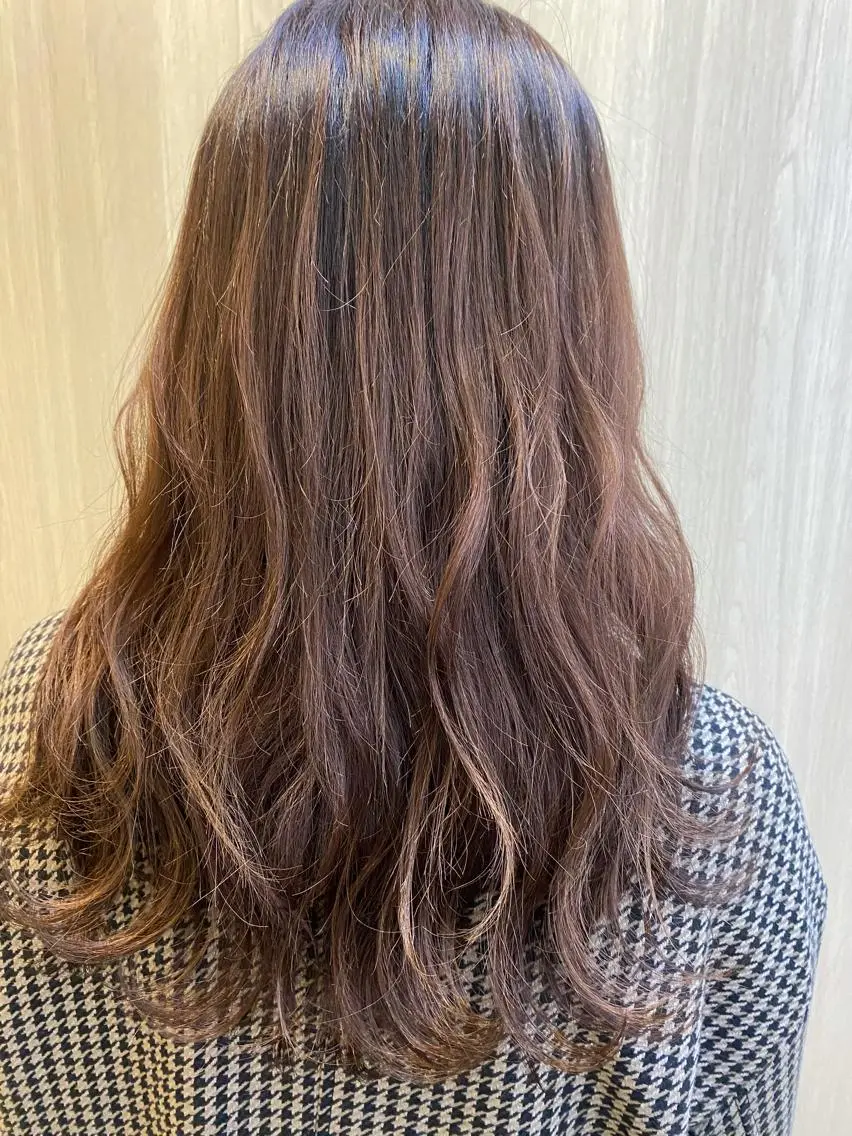 セミロング 赤みを消す艶カラー✨ [都島]kaitoのヘアスタイル