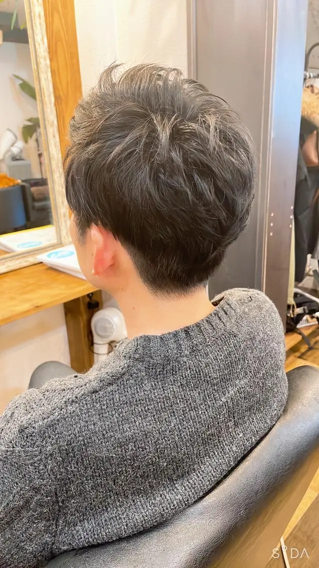 メンズ ビジネス ツーブロック ひばりヶ丘美容室 カット石井里佳のヘアスタイル