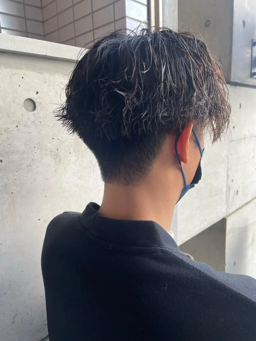 パーマ メンズ カット パーマ 大阪メンズ 美容師井上智博のヘアスタイル