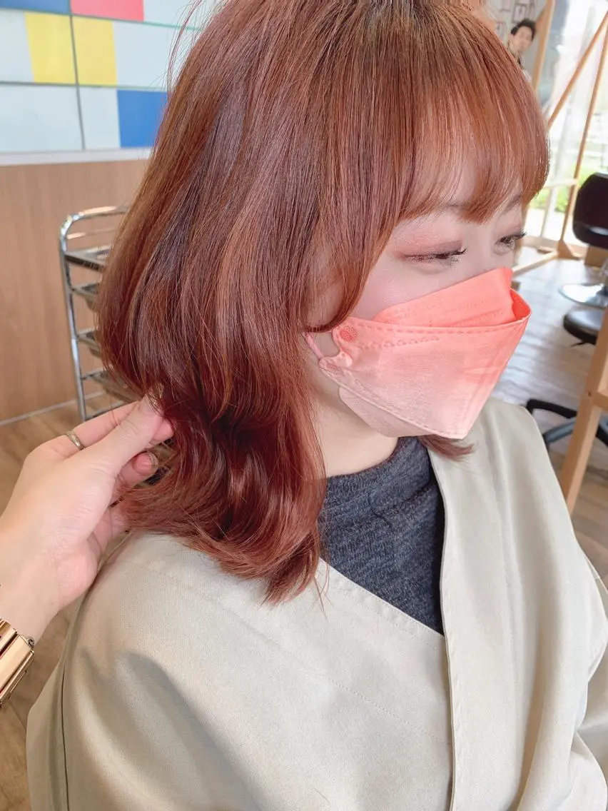 ミディアム カラー カット ヘアカラー トリートメント 🐸鈴木 綾乃🐸のヘアスタイル