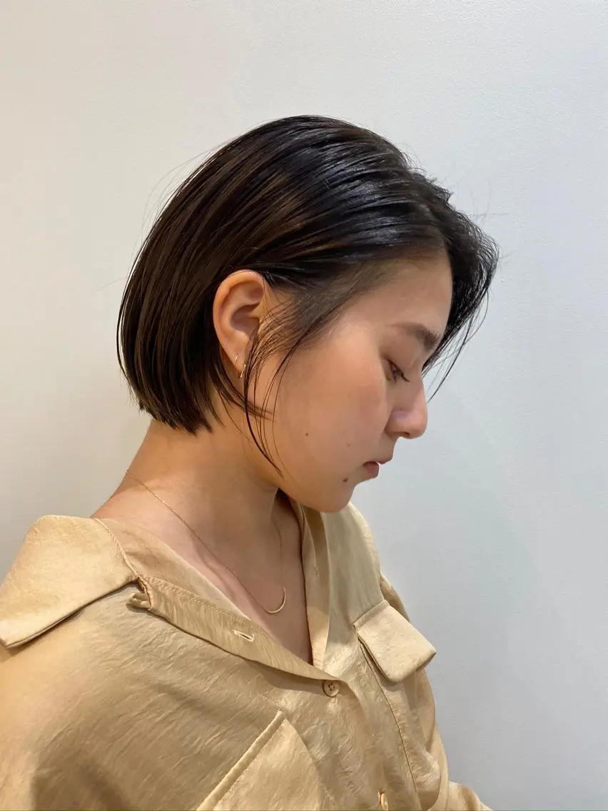 ショート ボブ 透明感/縮毛/ボブ CHIHIROのヘアスタイル