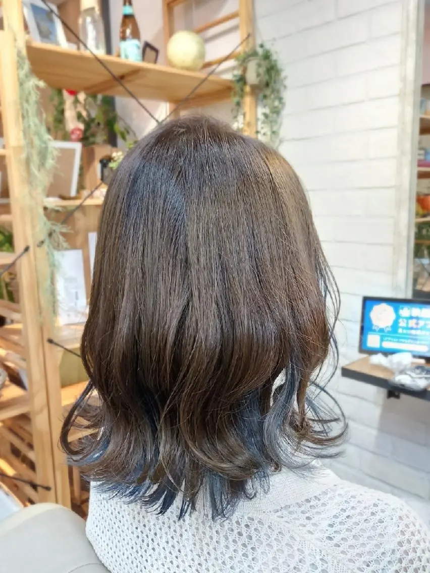 ミディアム カット ヘアカラー 🌟艶髪カラー 🌟サイトウのヘアスタイル