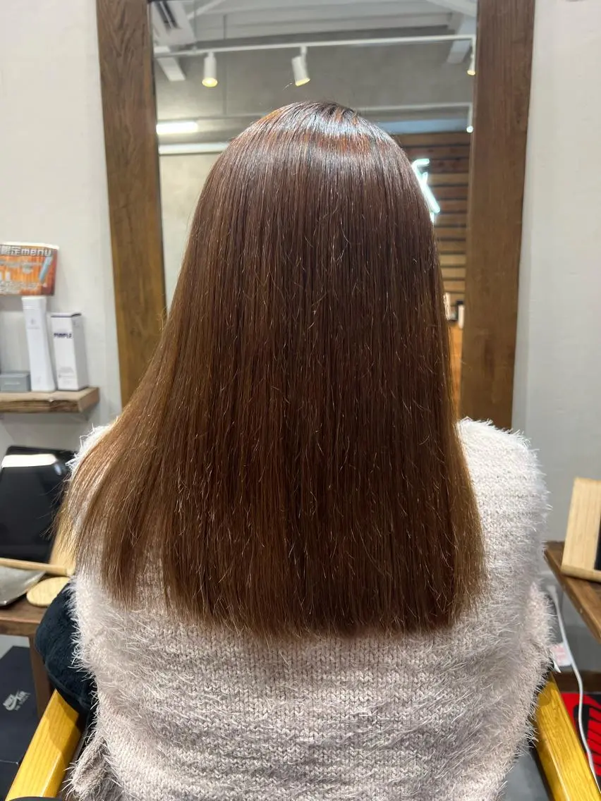 ロング 縮毛矯正 ANDLIFE KAHOのヘアスタイル