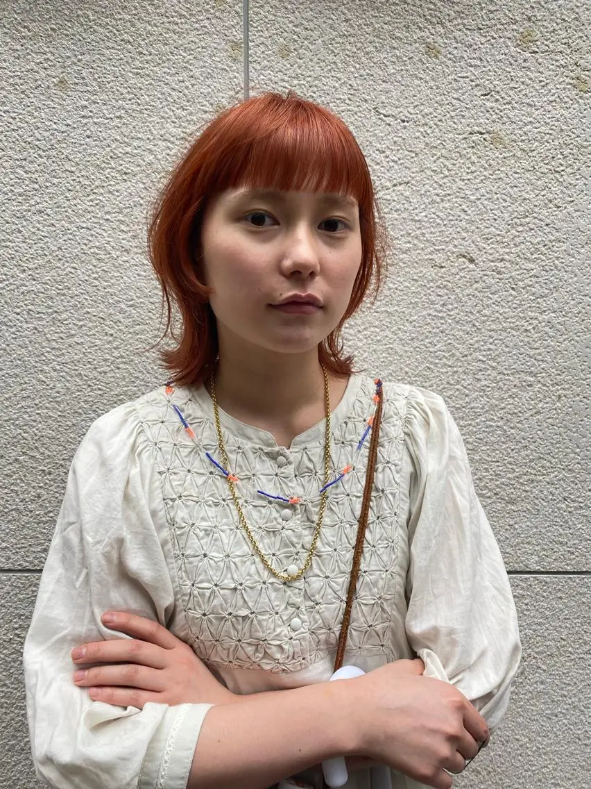 カラー ヘアカラー デザインカラーウルフ 宙也のヘアスタイル