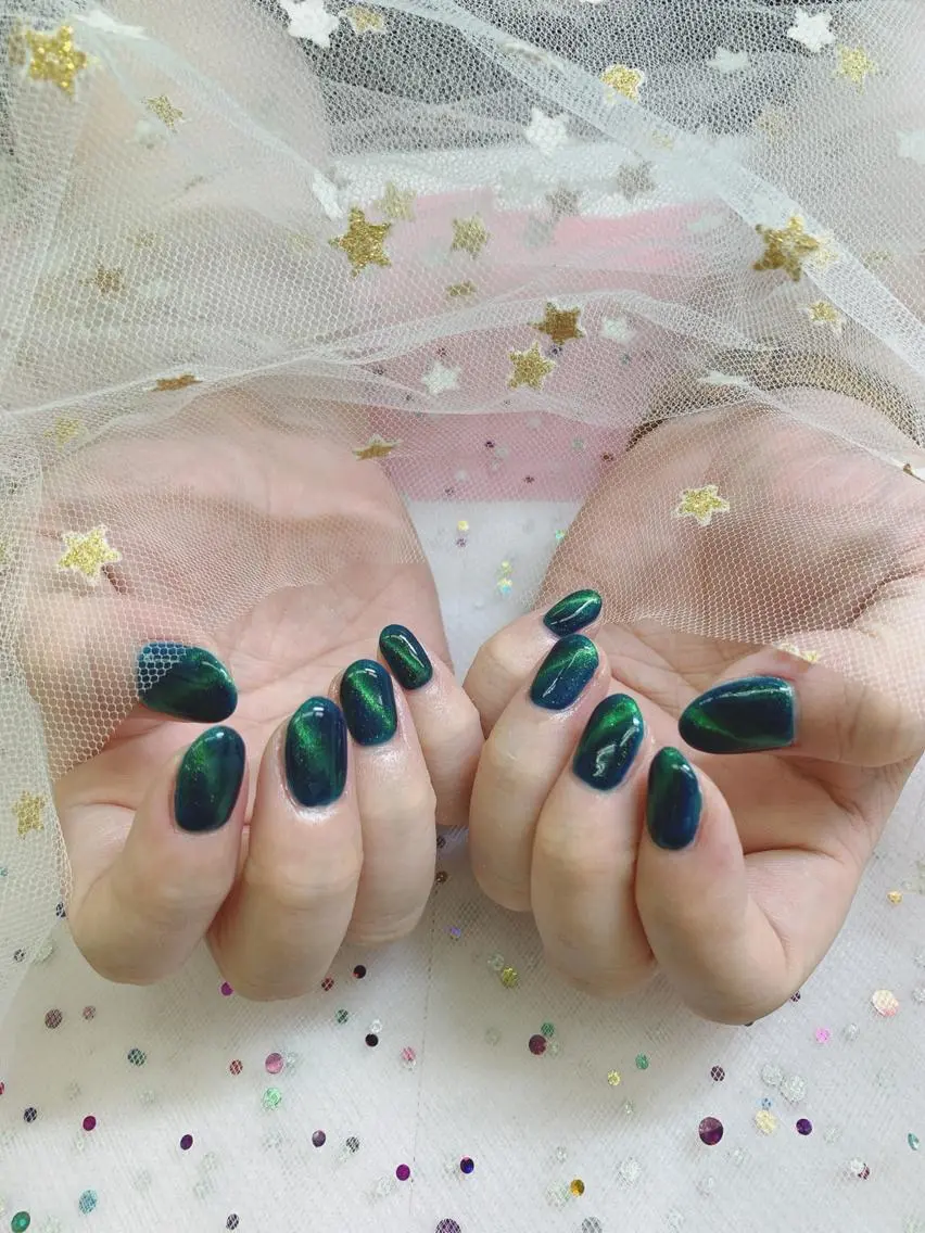ネイル ハンドネイル 🦋ネイルサロン ブラン🌈ゆりのネイルデザイン