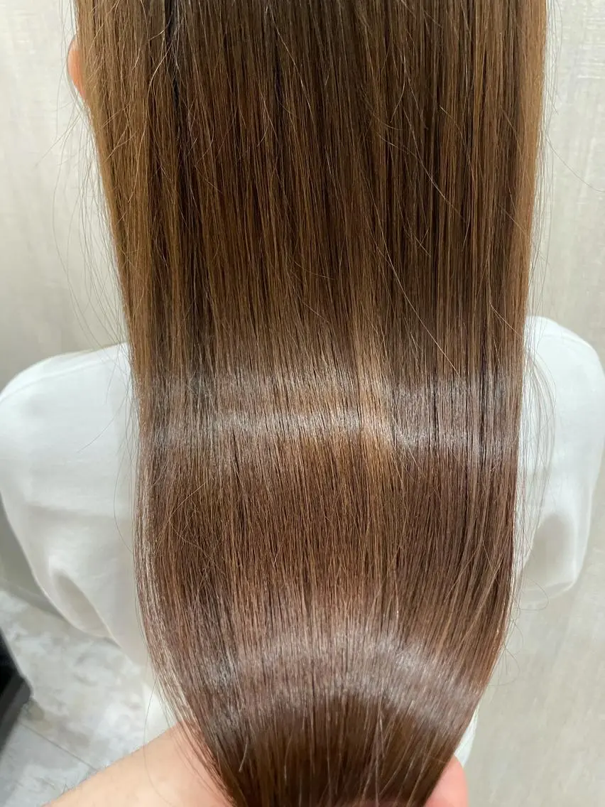 ロング ヘアカラー トリートメント 店長✨レイヤー✖️ 髪質改善✖️韓国ヘアのヘアスタイル