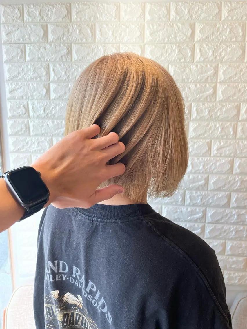 ミディアム カラー HearPut 府中櫻井のヘアスタイル