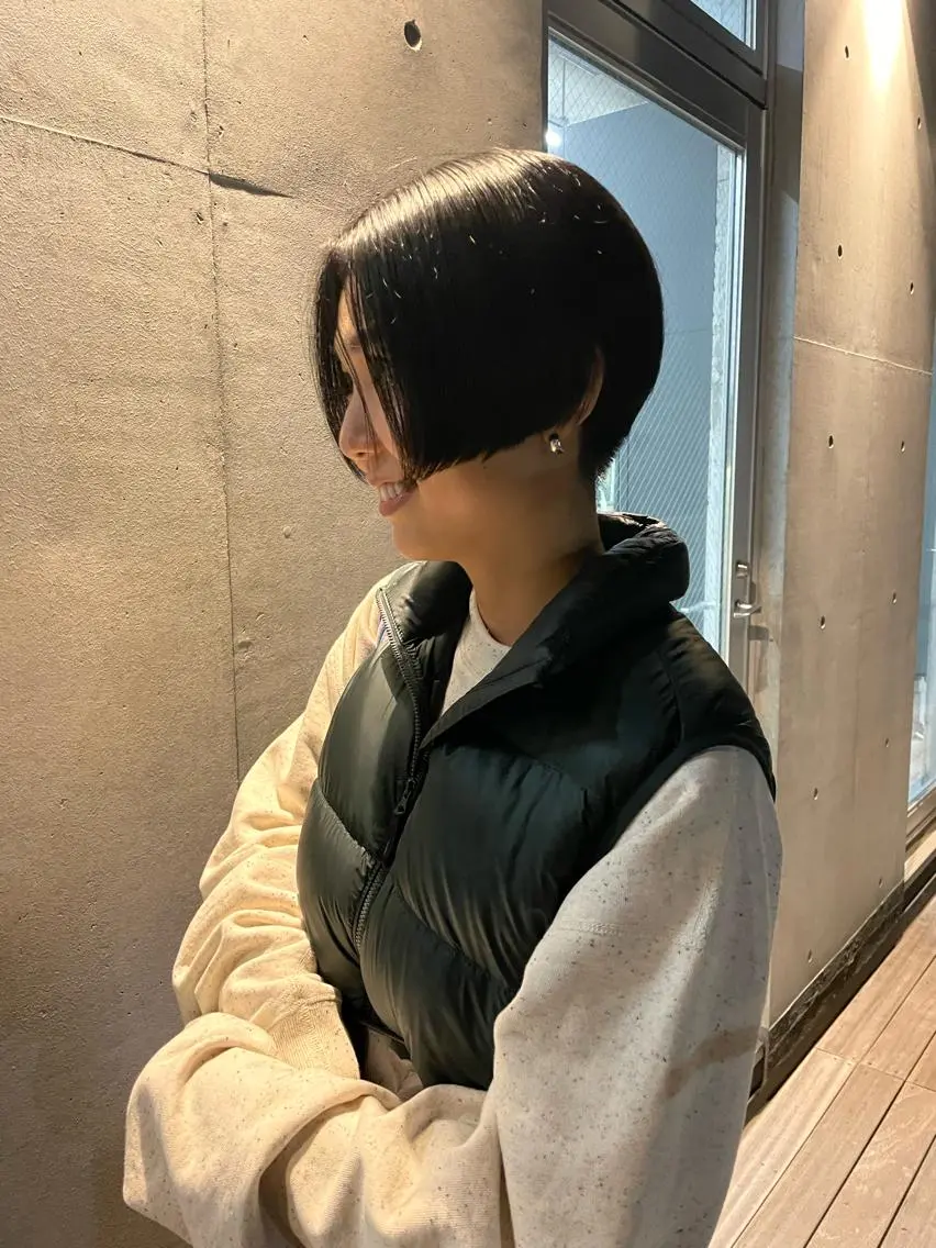 ショート ハンサムショート ショートヘア 佐伯 和佳のヘアスタイル