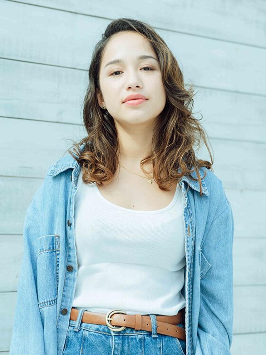 ロング カラー グラデーションカラー かきあげバング トップスタイリスト ✨KIRIKA中野✨のヘアスタイル
