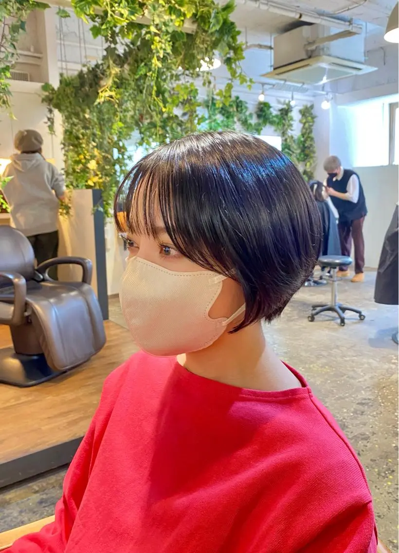 ショート カラー ショート 縮毛矯正 レイヤー🌿FUKUのヘアスタイル