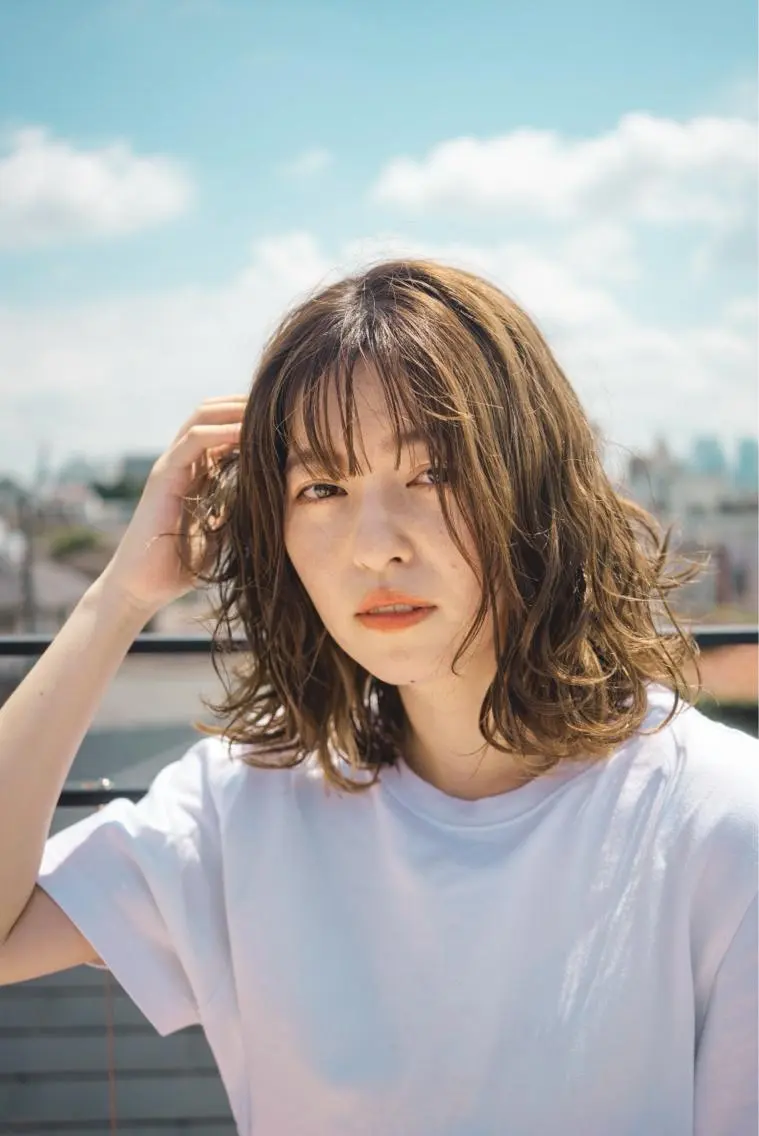 ミディアム カラー パーマ ✨菅近 湧太✨のヘアスタイル