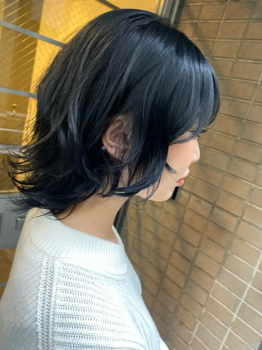 ミディアム カラー 銀座メンズ専門🖤 叶奈々のヘアスタイル