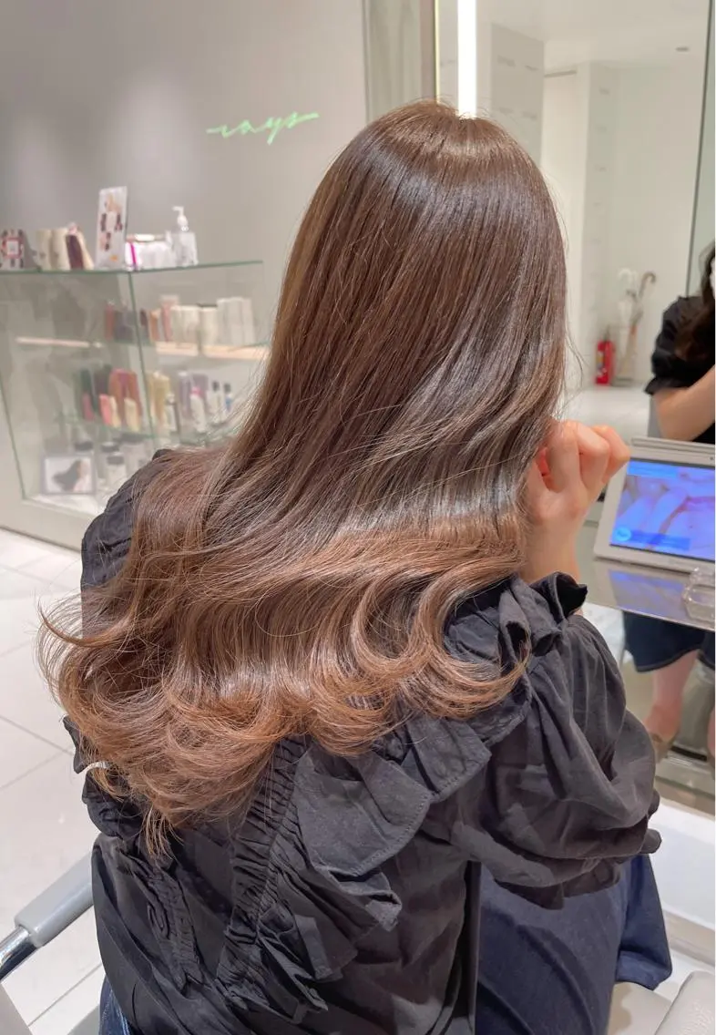 セミロング カラー カット ヘアカラー 竹尾 優斗のヘアスタイル