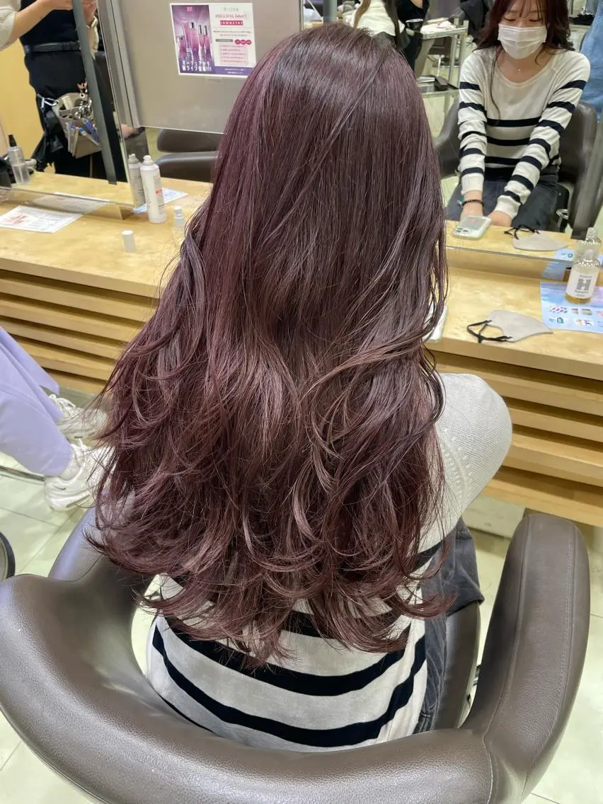 ロング カラー ヘアカラー トリートメント ヘッドスパ ヘアセット 🫧カット/パーマ /ネイル/かりん🫧のヘアスタイル