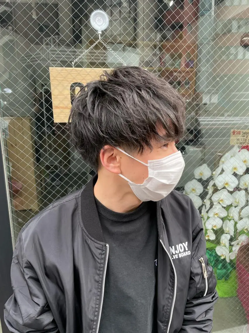ショート パーマ メンズ カット パーマ 💈メンズパーマ💈 ナカザワ　　リョウのヘアスタイル