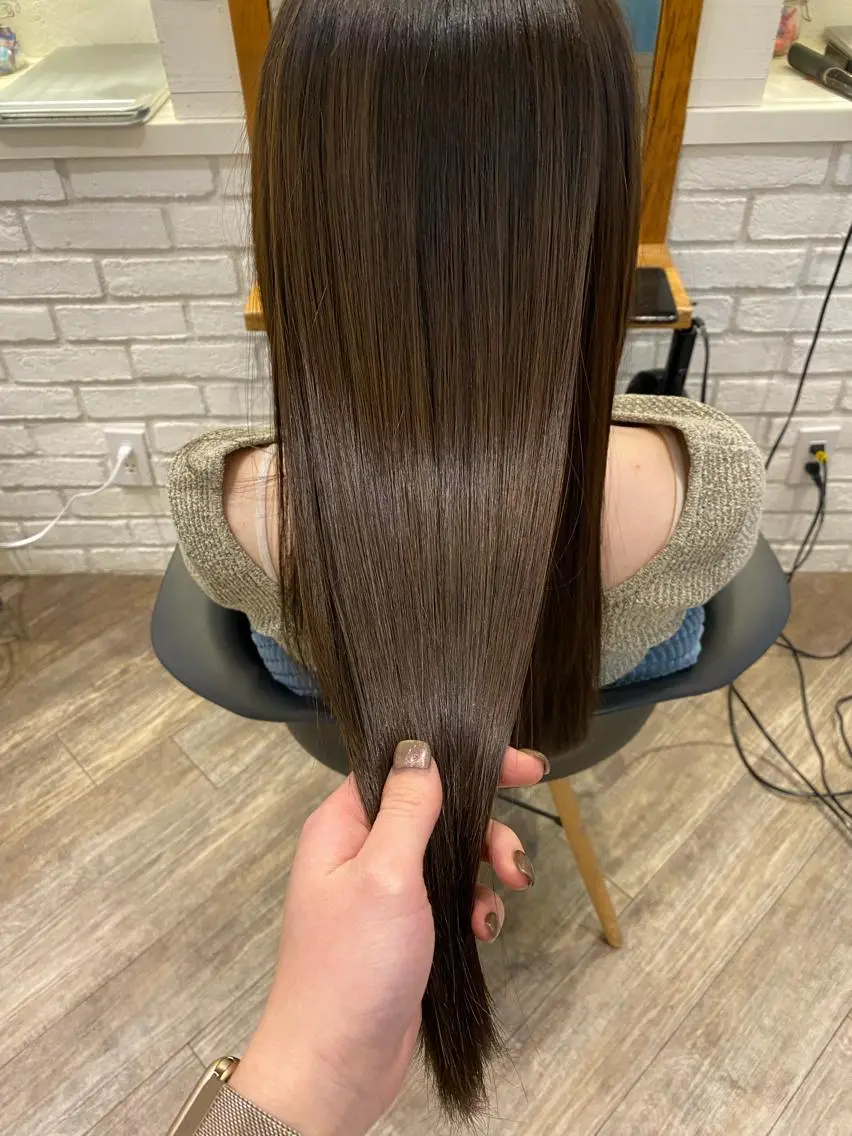 ロング 髪質改善 トリートメント 酸熱トリートメント 🌟アレンジが似合う カラー🌟Rumiのヘアスタイル