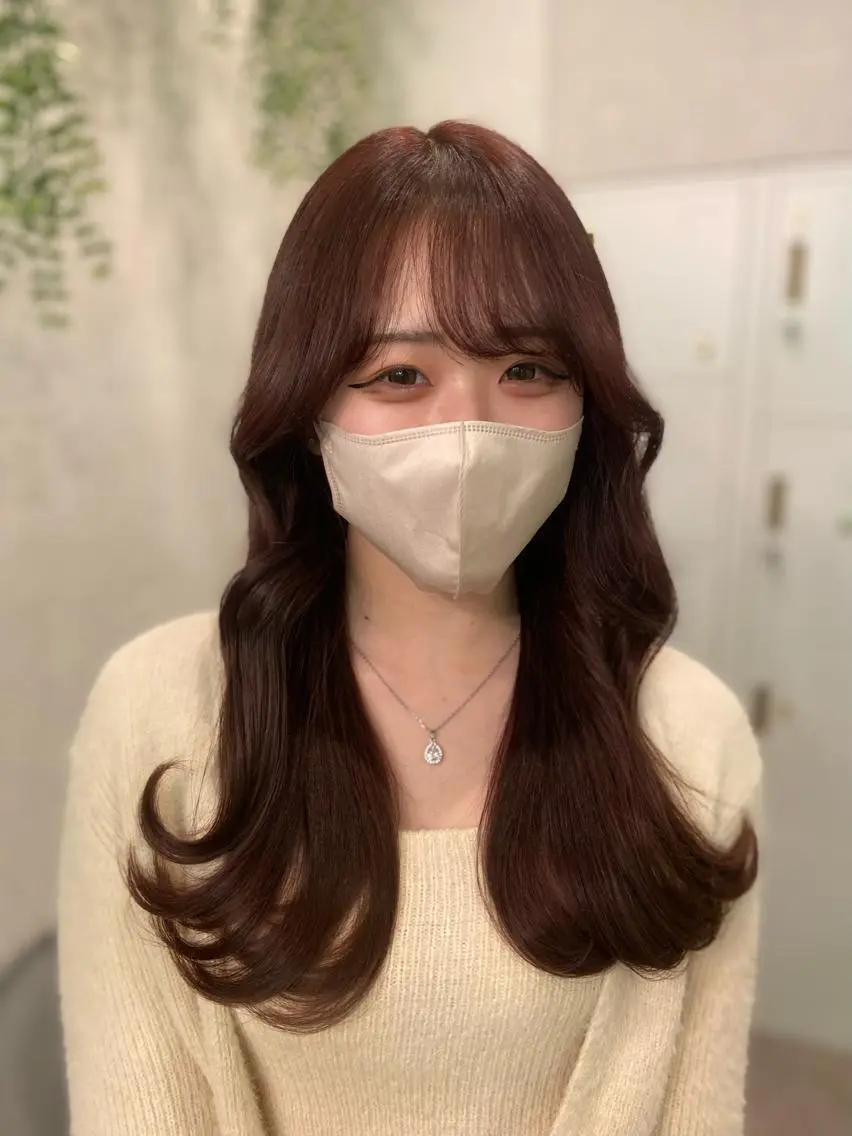 ロング カット ヘアカラー トリートメント 永井 亮のヘアスタイル