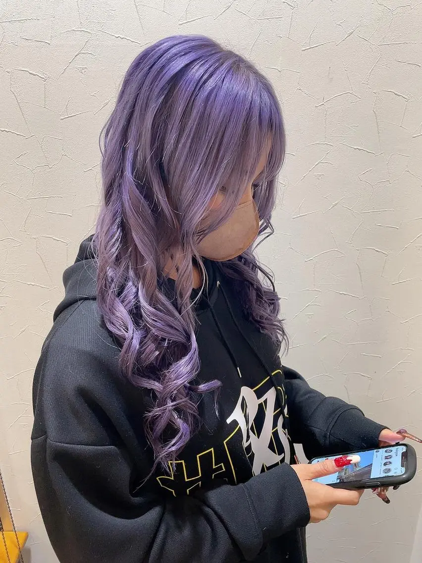 ロング カラー 嶋岡 乃愛のヘアスタイル