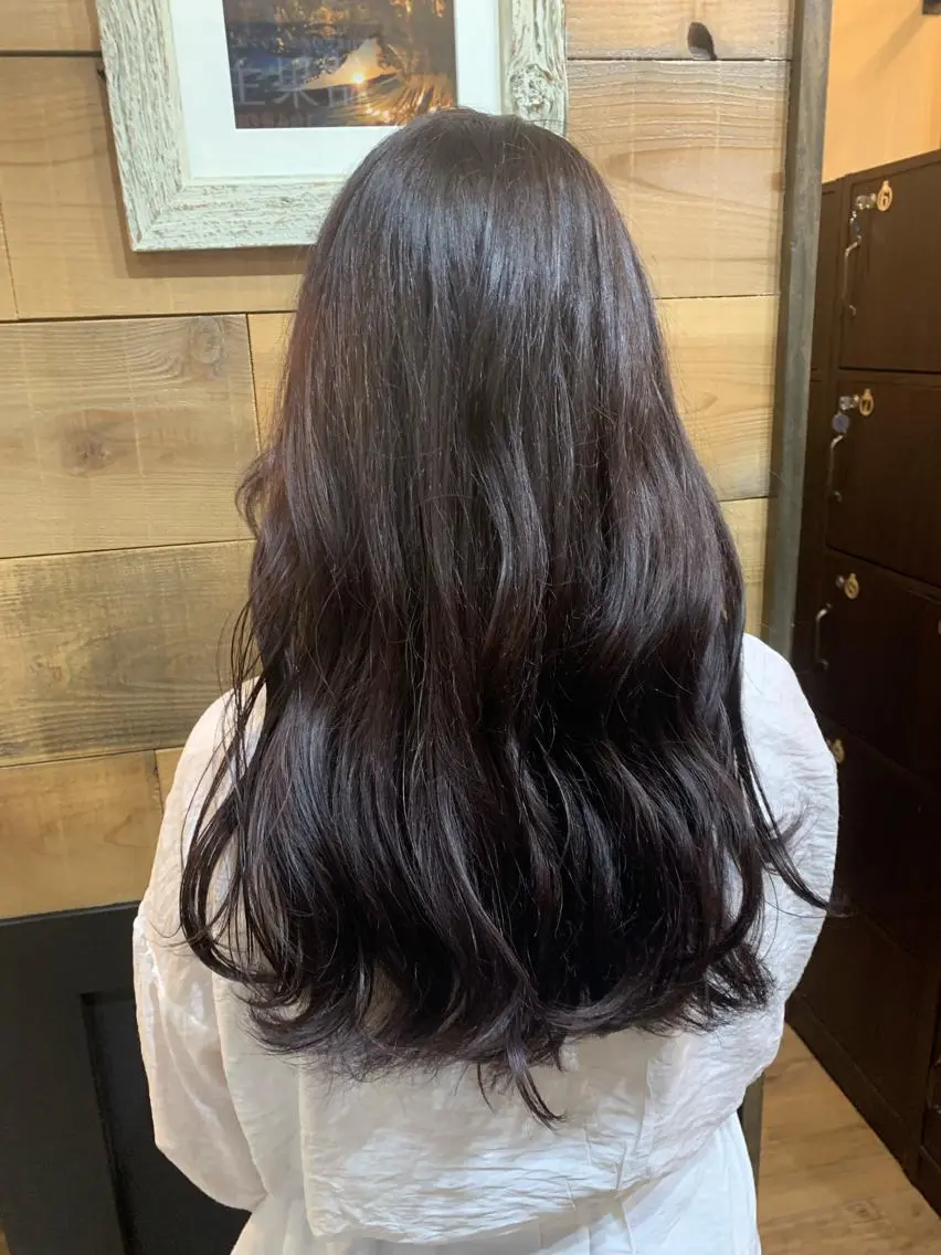 ロング カラー ブラウンカラー ショコラブラウン ヘアカラー トリートメント SHIAN 八王子👼鬼塚さやかのヘアスタイル