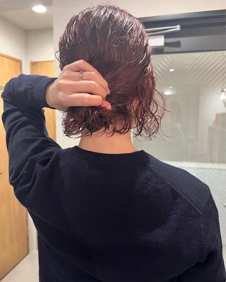 ショート パーマ ミディアムパーマ /癖毛パーマのヘアスタイル