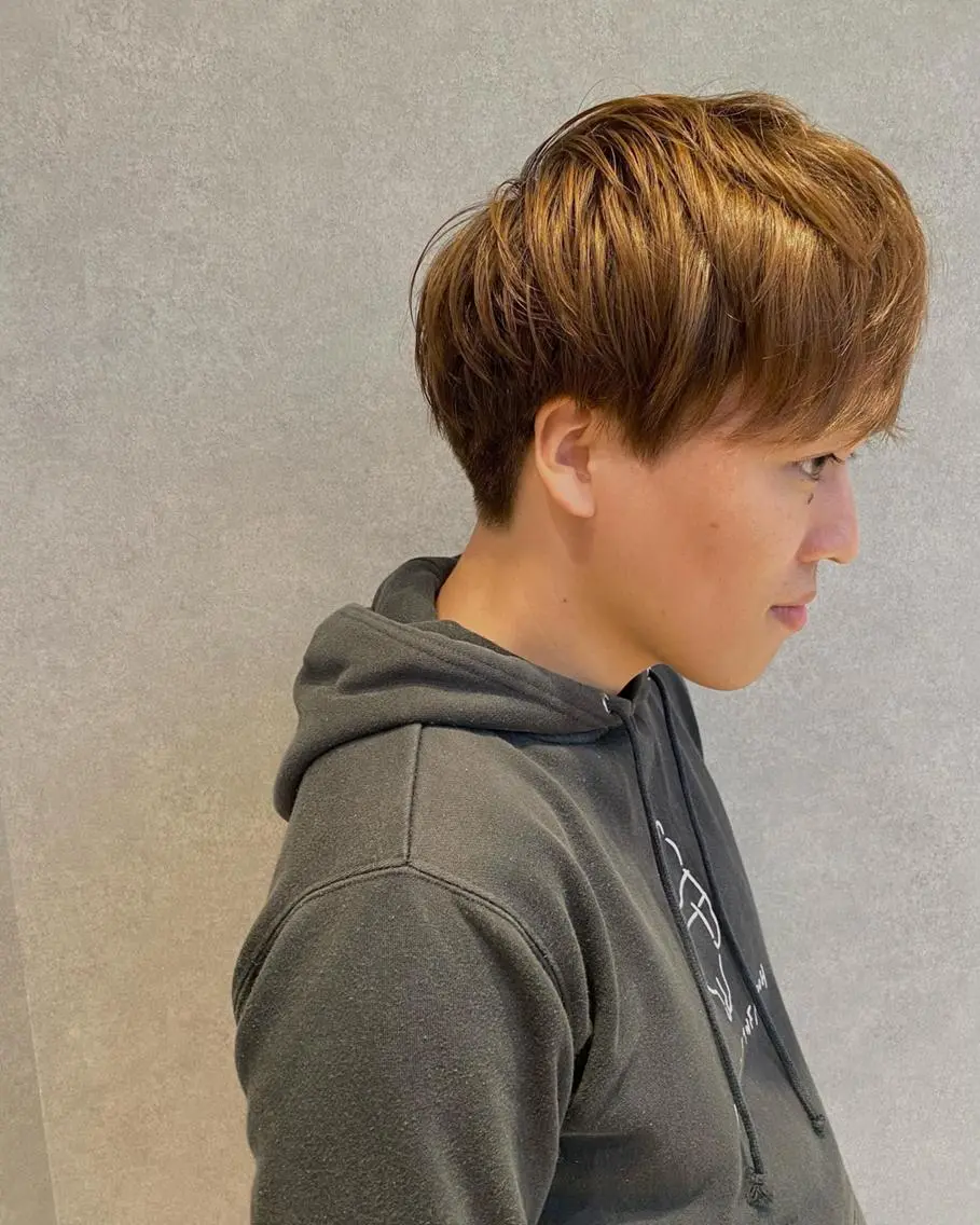 ショート カラー パーマ メンズ キッズ マツエク・マツパ 結婚式・ブライダル 山本 銘子のヘアスタイル