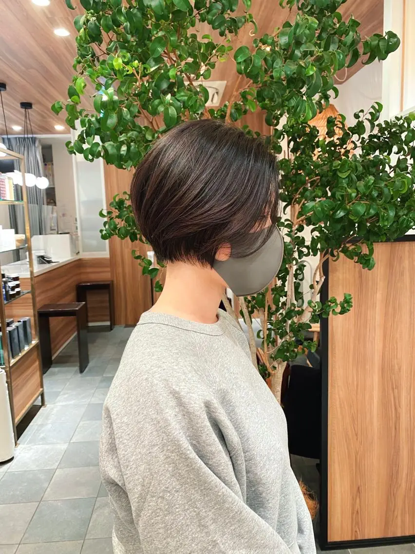 ショート カラー パーマ ショートボブ ボブ ショートヘア 🍃服部 雅哉🍃銀座◎のヘアスタイル