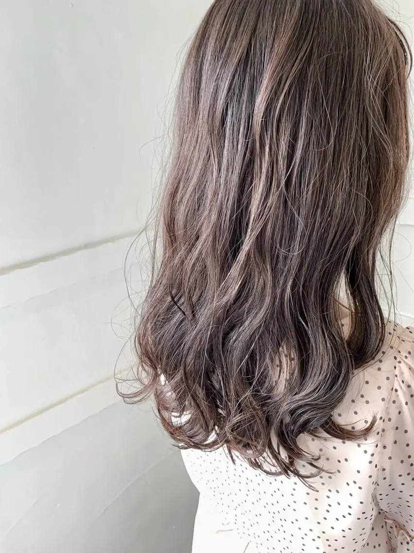 セミロング カラー カット ヘアカラー トリートメント 🍀ナガヤマ ヒデアキ🍀のヘアスタイル
