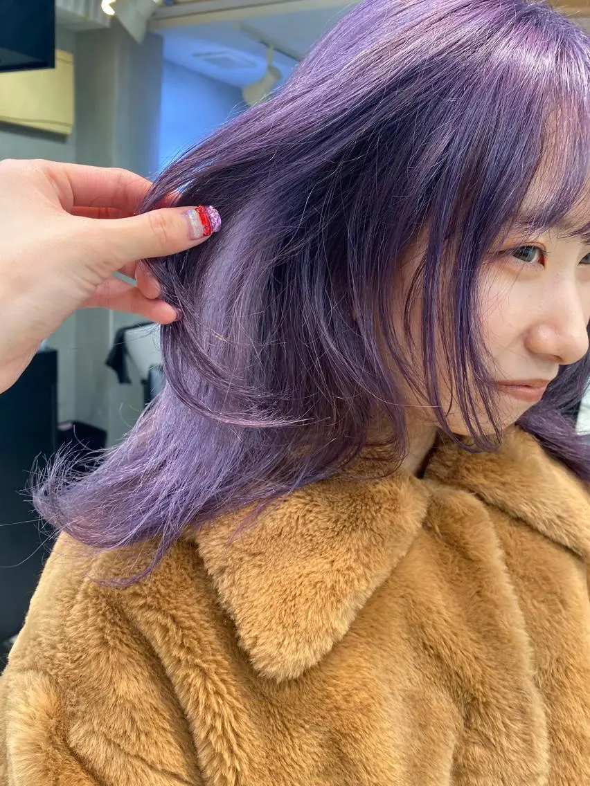 ミディアム カラー ヘアアレンジ SHACHU ayamiのヘアスタイル