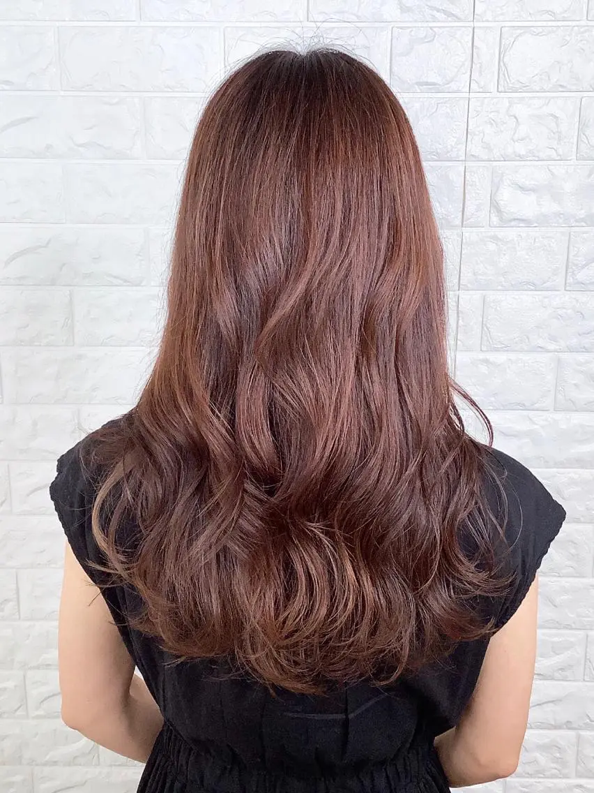 ロング カラー 髪質改善縮毛矯正 美容師✂️山崎竜二のヘアスタイル