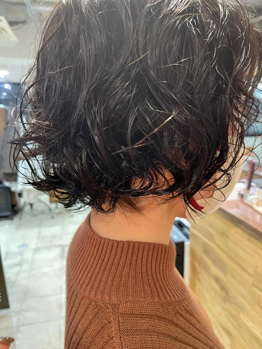 ショート カット パーマ トリートメント ayane⭐️ボブ・ ショート・パーマのヘアスタイル