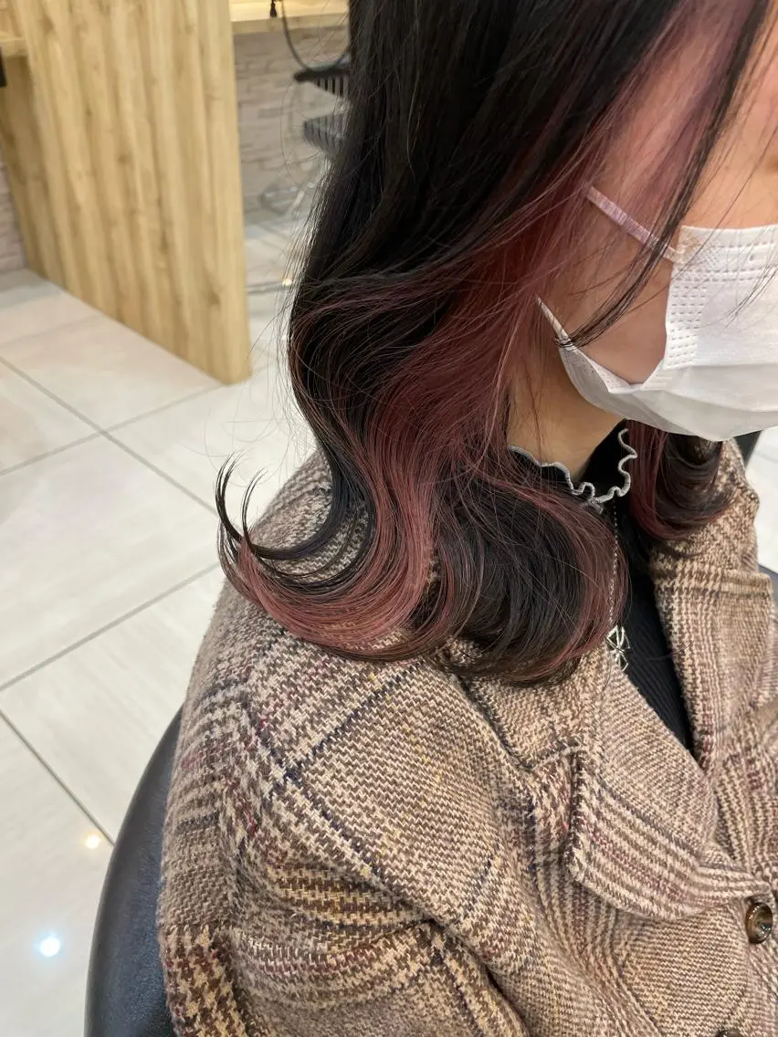 ミディアム カラー インナーカラー ヘアカラー 田野倉NEXT店 美髪ニストのヘアスタイル
