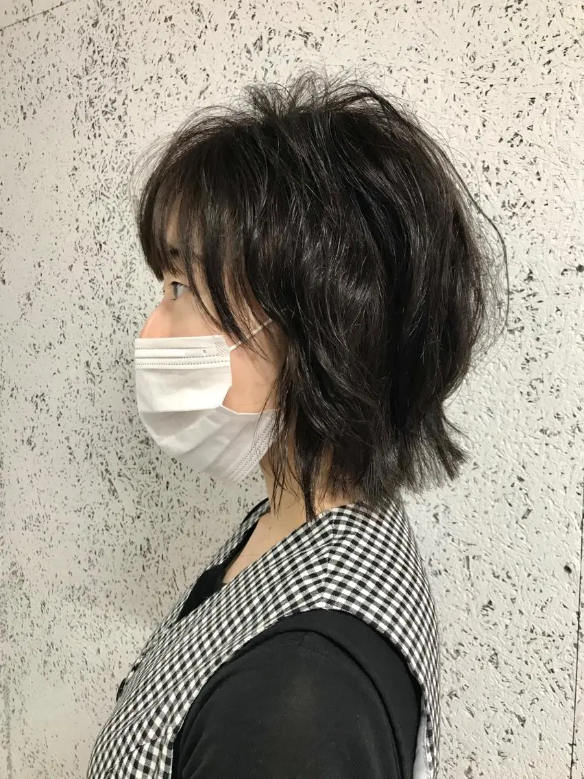 ミディアム パーマ KOOKI スティードトーキョーのヘアスタイル