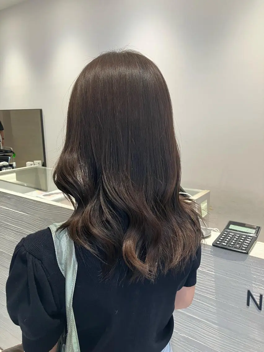 ロング カラー ブラウンカラー ナチュラルブラウン レイヤーカット サキ🤍ハイトーン 🪩レイヤーカットのヘアスタイル