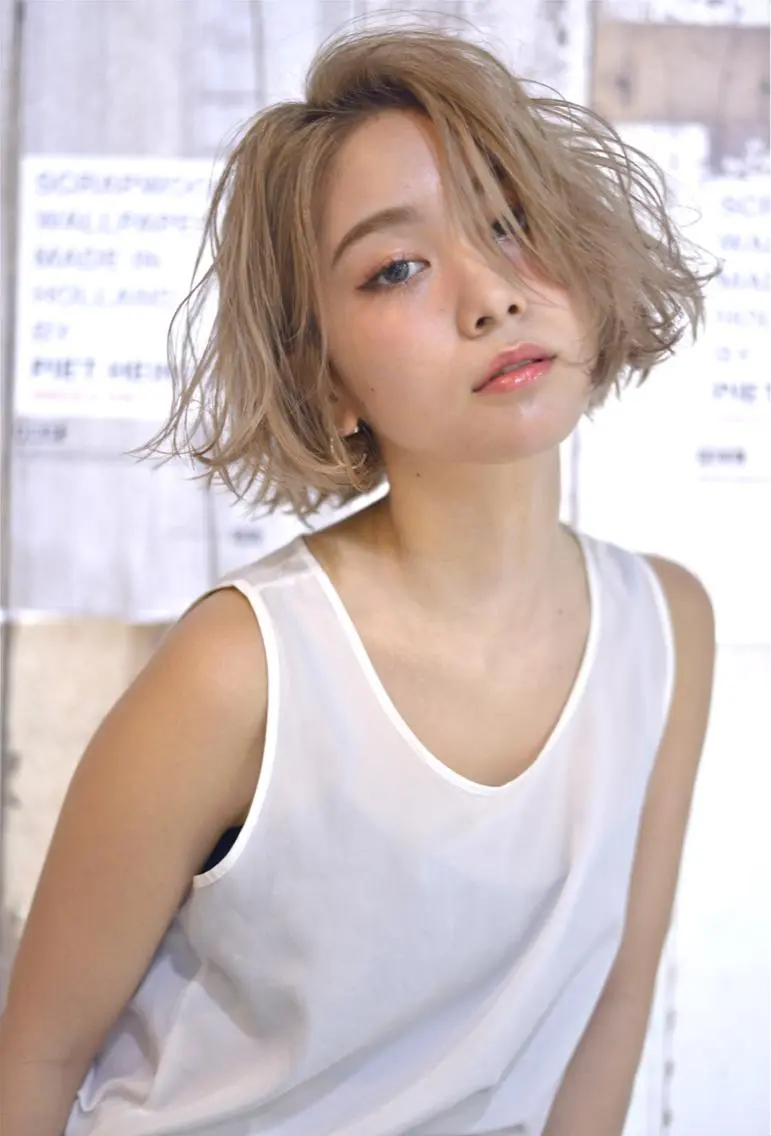 ショート カラー カット ヘアカラー 韓国レイヤー/艶髪 WATSUKIのヘアスタイル