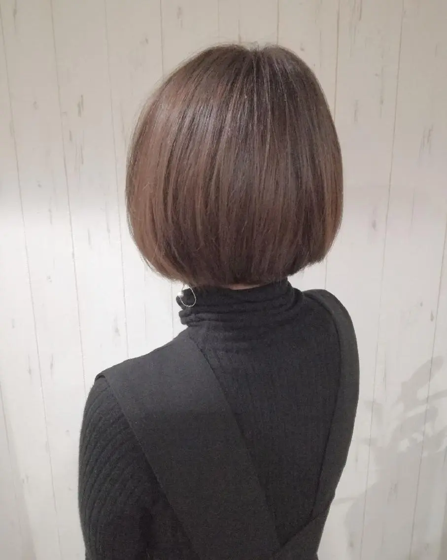 ショート カラー ボブ 西川 敏夫のヘアスタイル