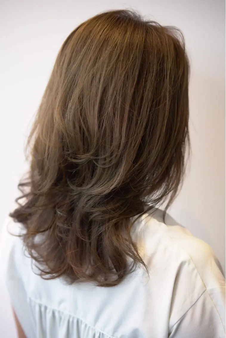 セミロング 杉本 和彦のヘアスタイル