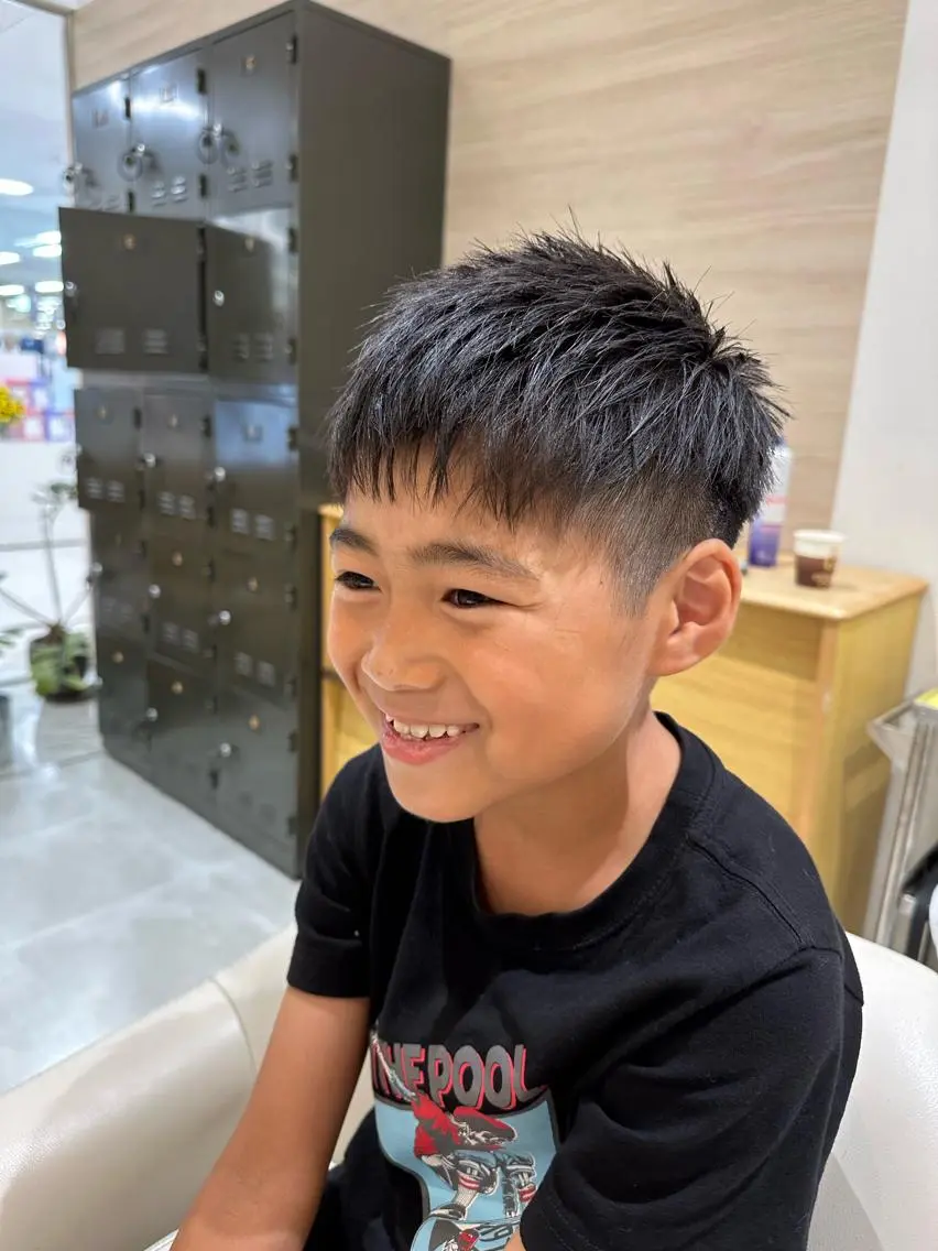 メンズ キッズ 神田 桃菜のヘアスタイル