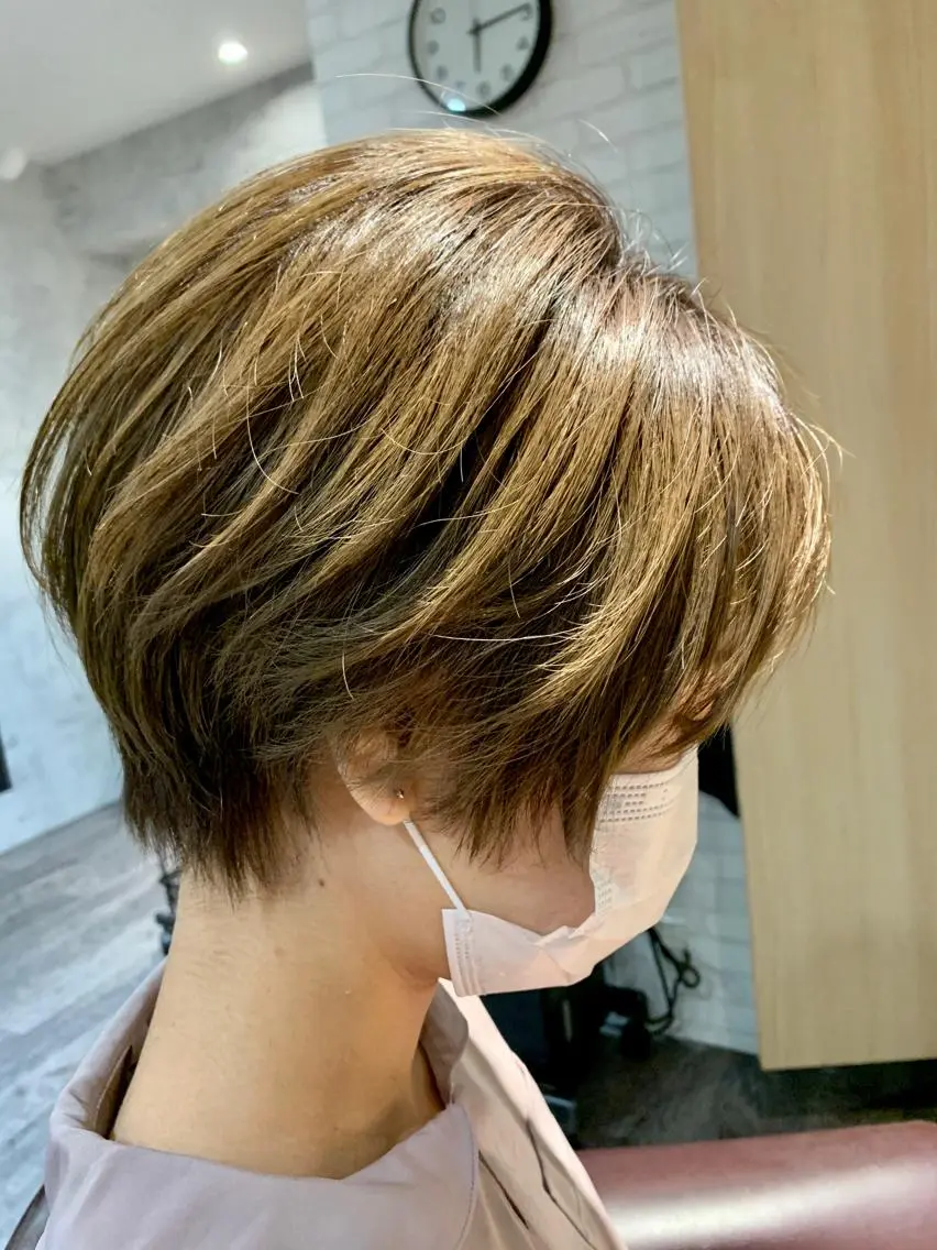 ショート カラー ショートヘア エクステ KAZUMAのヘアスタイル