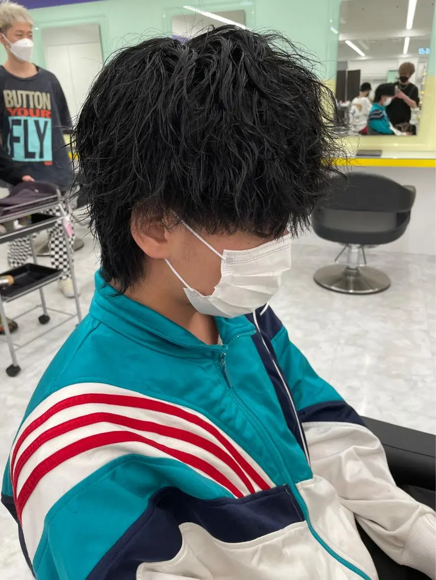 パーマ メンズ カット パーマ 横浜メンズパーマ🔥 大野賢人のヘアスタイル
