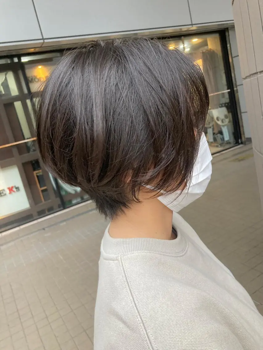 ショート 丸みショート ショートヘア カット トリートメント SHAFT Ieiriのヘアスタイル