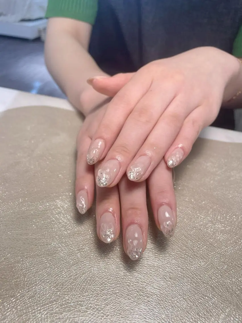 ネイル 氷ネイル・うるうるネイル ハンドネイル D.d Nail Moeのネイルデザイン