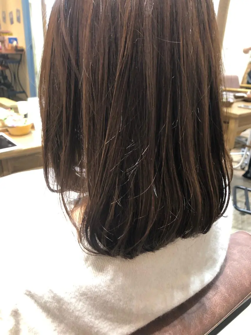 ミディアム ⭐️艶髪⭐️髪質改善 newi町田 山本のヘアスタイル