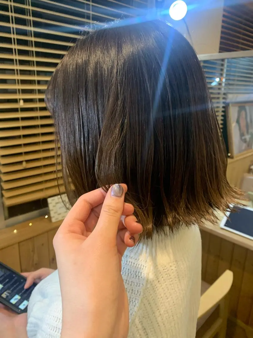 カラー 透明感カラー cana 札幌レイヤースタイルのヘアスタイル