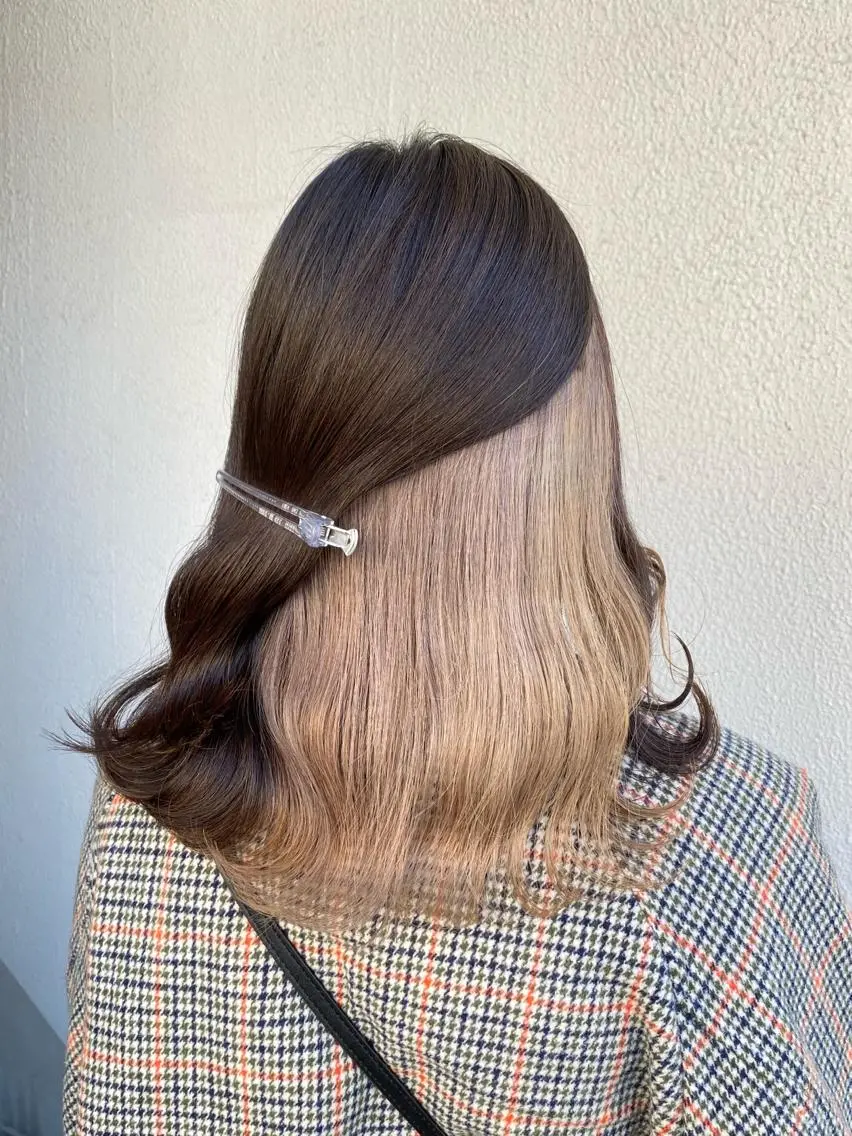 ミディアム カラー エフェクトブリーチ 🌟前澤啓太朗のヘアスタイル