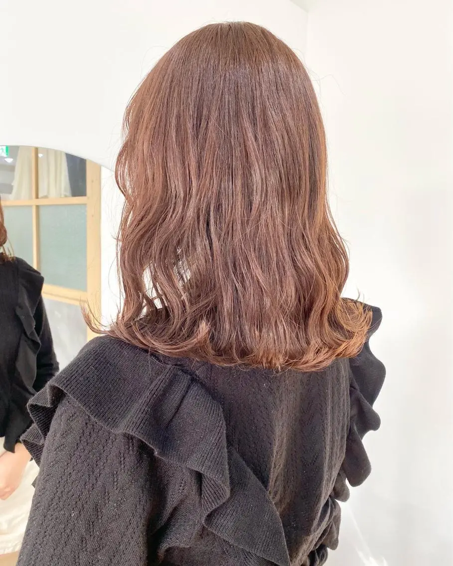セミロング カラー ヘアアレンジ ひなの .のその他イメージ